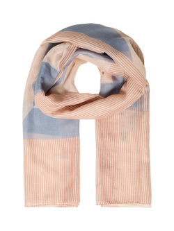 ICHI Annie Abstract Scarf, Bel Air Blue, Bel Air Blue