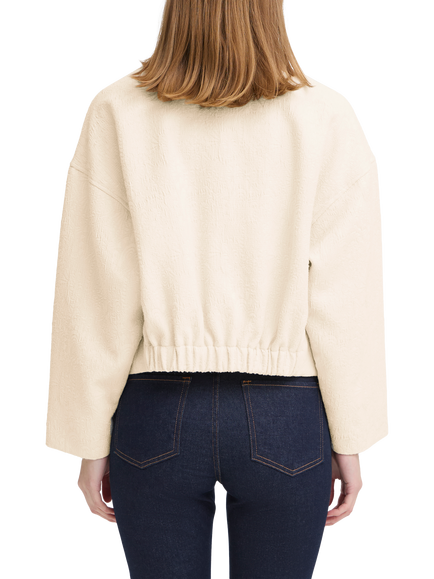 ICHI IhFapora Cropped Jacket, Birch - view 2, Birch