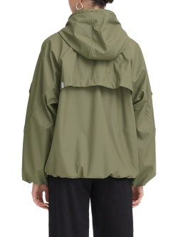 ICHI Ihtazo Hooded Rain Coat, Deep Lichen Green - view 2, Deep Lichen Green