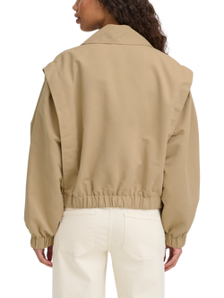 ICHI Ihgezavo Cropped Double Breasted Jacket, Cornstalk - view 2, Cornstalk