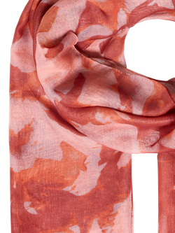 ICHI Anita Abstract Scarf, Burnt Ochre - view 2, Burnt Ochre