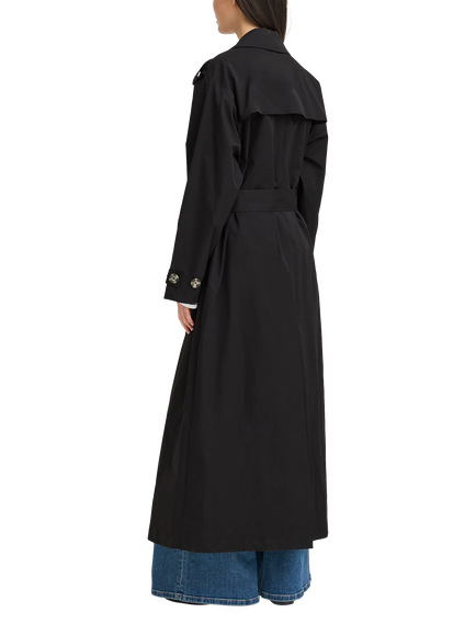 ICHI Ihgilana Oversized Trench Coat, Black - view 2, Black