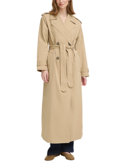 ICHI Ihgilana Oversized Trench Coat, Cornstalk, Cornstalk