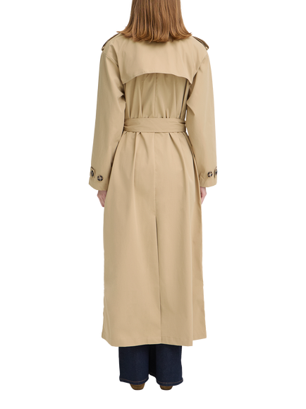ICHI Ihgilana Oversized Trench Coat, Cornstalk - view 2, Cornstalk