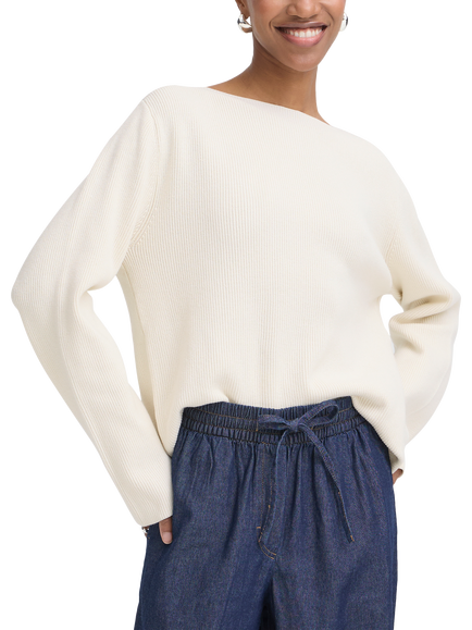 ICHI Ihboston Long Sleeve Jumper, Birch, Birch