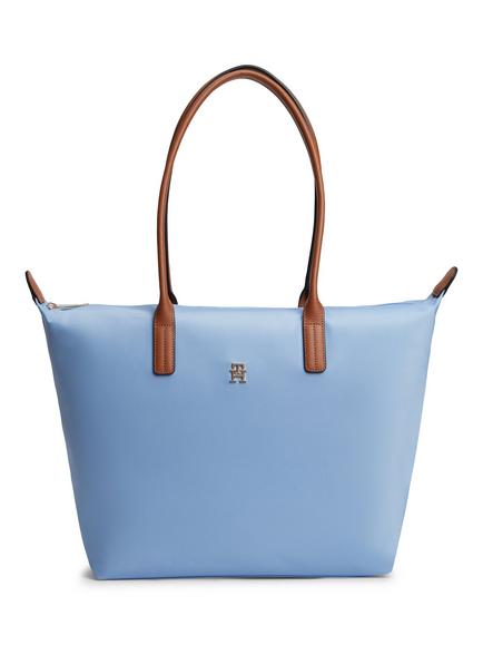 Tommy Hilfiger Popette Monogram Tote Bag, Blue, Blue