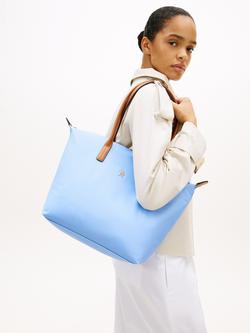 Tommy Hilfiger Popette Monogram Tote Bag, Blue - view 2, Blue