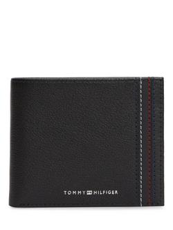 Tommy Hilfiger Central Leather Billfold Wallet, Black, Black