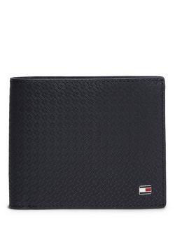Tommy Hilfiger Embossed Leather Wallet, Dark Blue, Dark Blue
