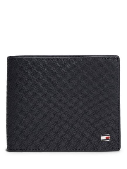 Tommy Hilfiger Embossed Leather Wallet, Dark Blue, Dark Blue