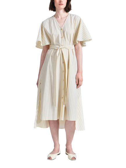 palmer//harding Sway Stripe Dress, Cream, Cream