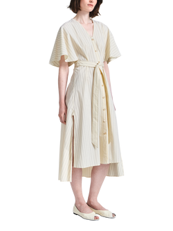 palmer//harding Sway Stripe Dress, Cream - view 2, Cream