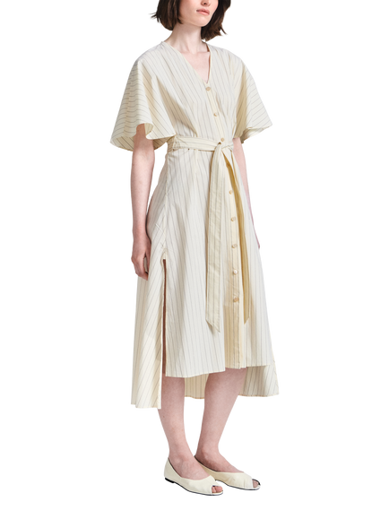 palmer//harding Sway Stripe Dress, Cream - view 2, Cream