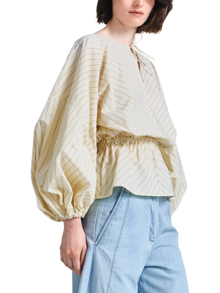 palmer//harding Sonnet Stripe Top, Cream - view 2, Cream