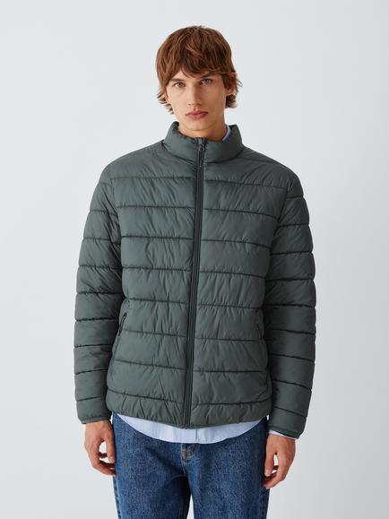 John Lewis Quilted Puffer Jacket, Asphalt, Asphalt