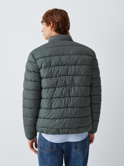 John Lewis Quilted Puffer Jacket, Asphalt - view 2, Asphalt