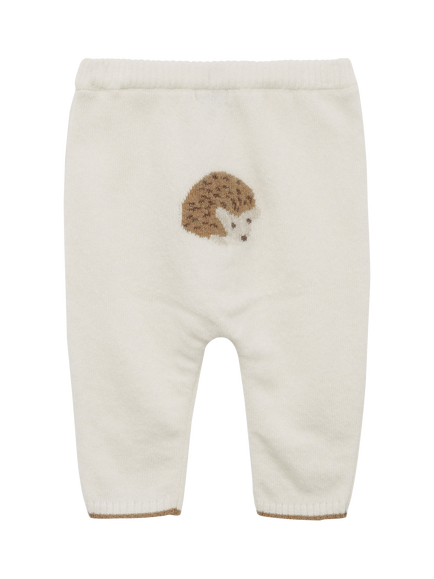 Trotters Baby Wool Blend Prickles Hedgehog Leggings, Offwt, Offwt