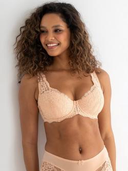 Pour Moi Fleur Lightly Padded High Apex Underwired Bra, Latte
