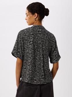 Whistles Woven Grid Shirt, Black/Multi - view 2, Black/Multi