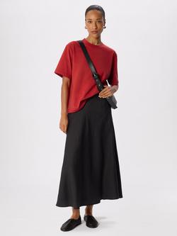 Whistles Cotton Crew Neck T-Shirt, Red, Red