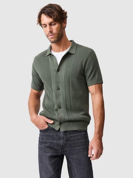 Rodd & Gunn Cobb River Knit Shirt, Forest