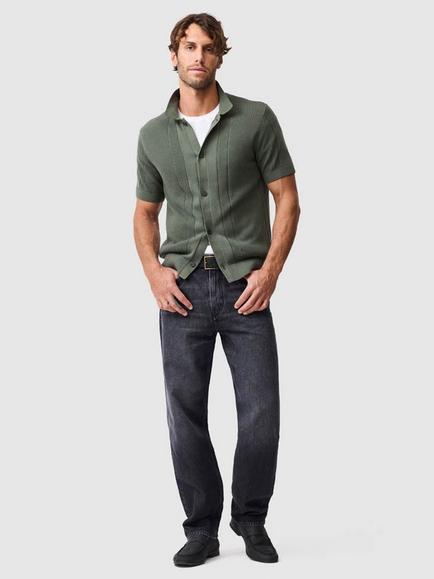 Rodd & Gunn Cobb River Knit Shirt - view 2, Forest