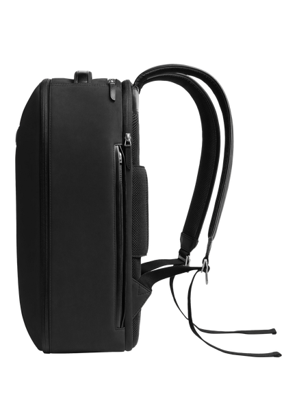 Carl Friedrik 72-Hour Leather Backpack, 25L - view 2, Black