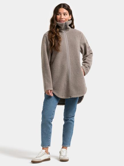 Didriksons Umi Full-Zip Pile Fleece Jacket - view 2, Ash Brown