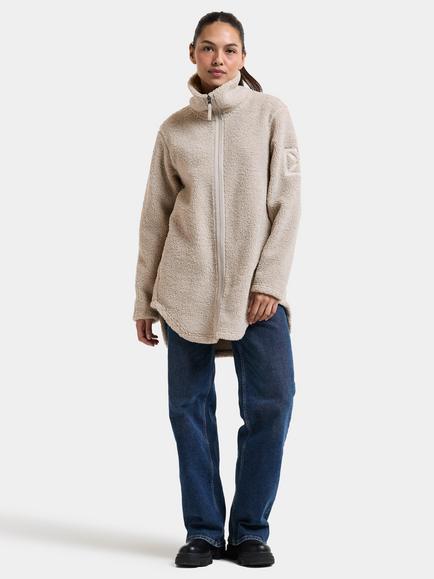 Didriksons Umi Full-Zip Pile Fleece Jacket - view 2, Clay Beige