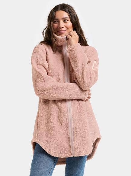 Didriksons Umi Pile Fleece Jacket, Vintage Pink