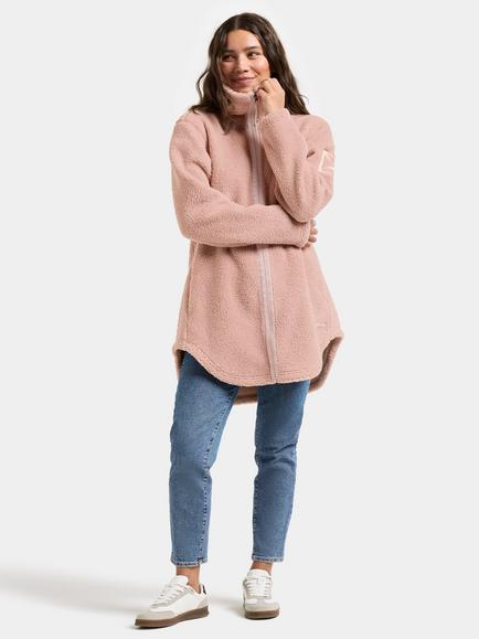 Didriksons Umi Full-Zip Pile Fleece Jacket - view 2, Vintage Pink