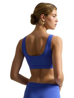 Polo Ralph Lauren Jersey Logo Bralette, Amparo Blue - view 2, Amparo Blue