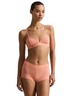 Polo Ralph Lauren Shadow Stripe Triangle Bralette, Soft Citrine, Soft Citrine