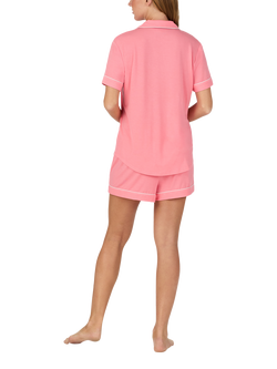 kate spade new york Shell Button Down Short Pyjama Set, Salmon Pink - view 2, Salmon Pink