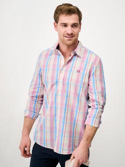 Crew Clothing Cotton Regular Fit Check Shirt, Rose Pink, Rose Pink