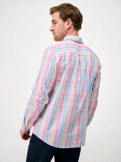 Crew Clothing Cotton Regular Fit Check Shirt, Rose Pink - view 2, Rose Pink