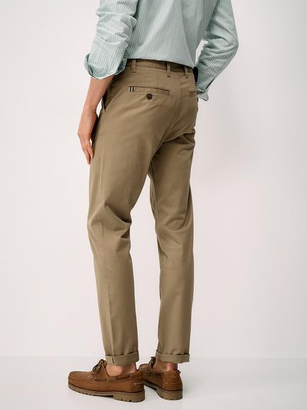 Crew Clothing Cotton Rich Slim Fit Chinos - view 2, Tan
