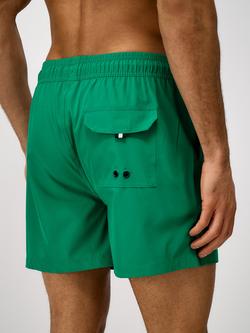 Crew Clothing Plain Swim Shorts, Mid Green - view 2, Mid Green