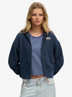 Superdry Heritage Hamptons Zip Hoodie, Richest Navy