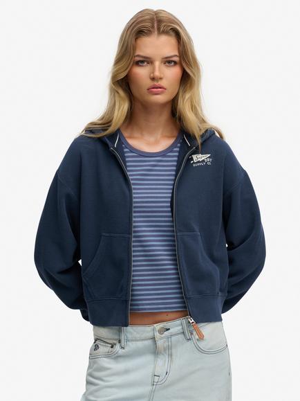 Superdry Heritage Hamptons Zip Hoodie, Richest Navy