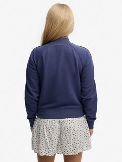 Superdry Athletic Essentials Zip Through Track Top, Mariner Navy - view 2, Mariner Navy