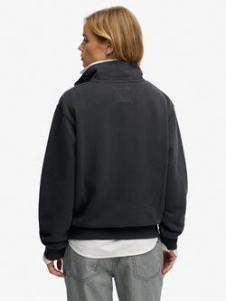 Superdry Athletic Essentials Graphic Half Zip Sweatshirt, Eclipse Navy - view 2, Eclipse Navy