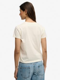 Superdry Athletic Essentials Fitted Graphic T-Shirt - view 2, Desert Bone