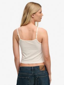 Superdry Athletics Essentials Cami Top, Desert Bone - view 2, Desert Bone
