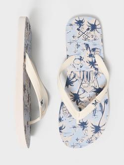 Crew Clothing Flip-Flops, Light Blue - view 2, Light Blue
