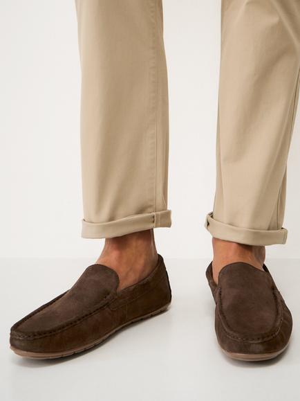 Crew Clothing Suede Driver Shoes - view 2, Tan
