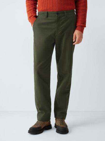 John Lewis Moleskin Trousers, Khaki, Khaki
