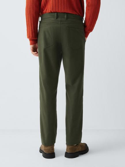 John Lewis Moleskin Trousers, Khaki - view 2, Khaki