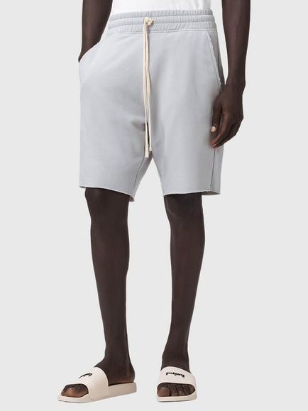 AllSaints Helix Straight Fit Sweat Shorts, Soft Ash Grey, Soft Ash Grey