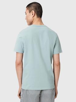 AllSaints Brace Crew Cotton T-Shirt - view 2, Salton Blue